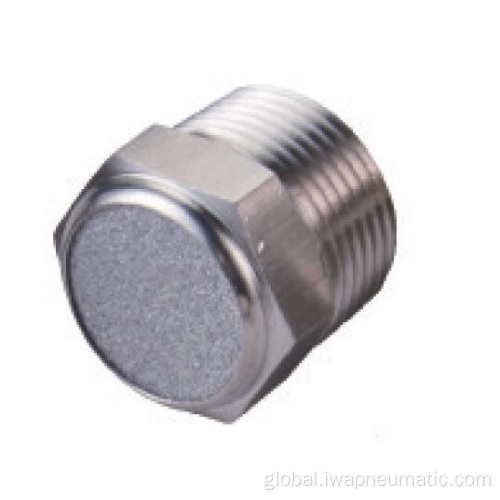 Stainless Steel Sintered Filter Muffler Stainless steel sintered filter silencer Manufactory